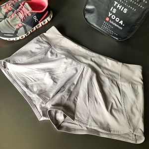 Lululemon🍋 Run Times Shorts Sz 10, 4”L, Dk Chrome